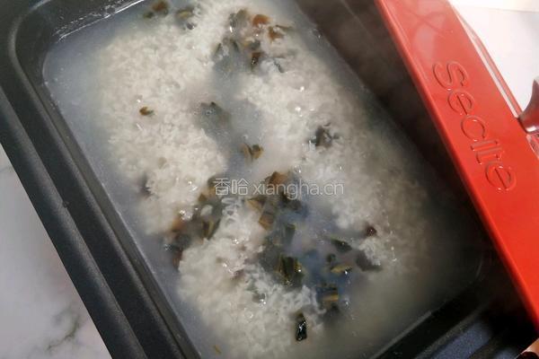 皮蛋瘦肉粥的做法图解9