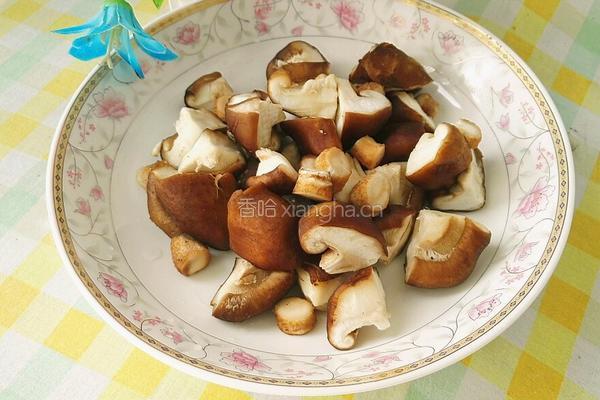 香菇炒上海青的做法图解6