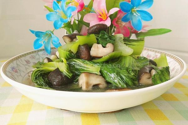 香菇炒上海青的做法图解17