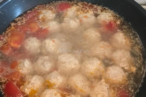 番茄豆腐丸子汤的做法图解6