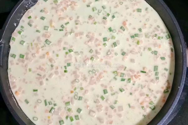 火腿胡萝卜鸡蛋饼的做法图解8