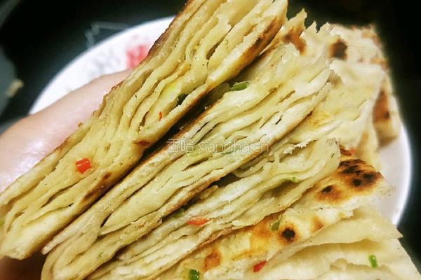 彩椒葱花饼的做法图解16