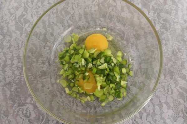 豆瓣炒蒜蛋的做法图解6
