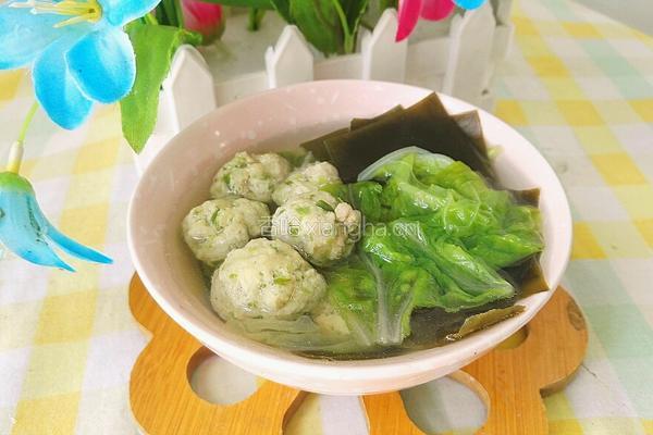 白菜海带圆子汤的做法图解15