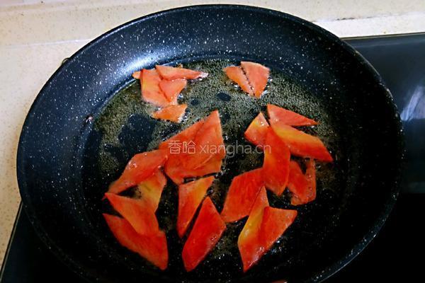 茭白炒五花肉(无油版）的做法图解7