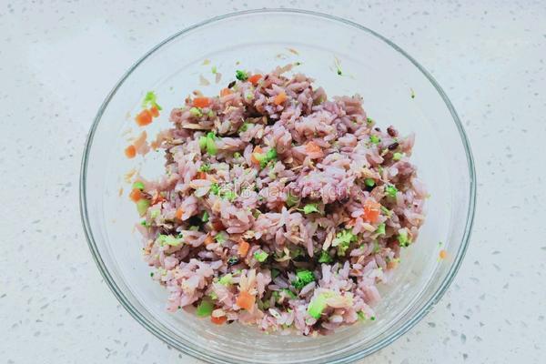 金枪鱼时蔬饭团的做法图解8
