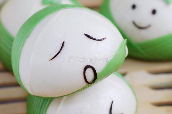 粽子表情包馒头的做法图解13