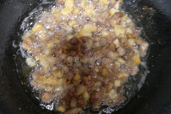 腊肉芥菜炒饭的做法图解5