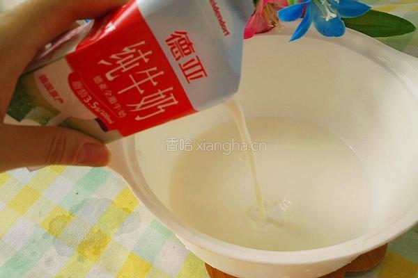 芝麻牛奶煎饼的做法图解2