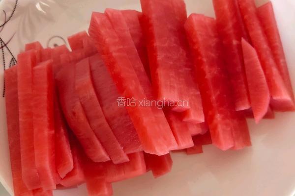 凉拌萝卜的做法图解3