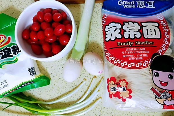 小番茄鸡蛋打卤面(宝宝辅食）的做法图解1