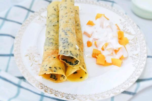 12M 黑芝麻鸡蛋卷 宝宝辅食营养食谱菜谱的做法图解9