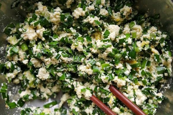 韭菜豆腐饼的做法图解12