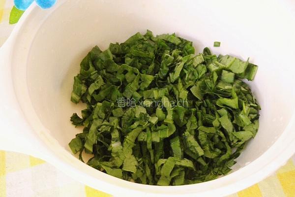 油麦菜鸡蛋煎饼的做法图解2
