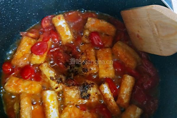 圣女果烧豆腐的做法图解14