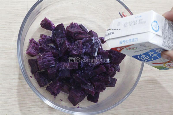 紫薯酸奶脆脆杯的做法图解4
