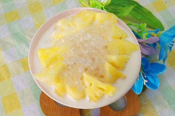 菠萝奶香西米露的做法图解13