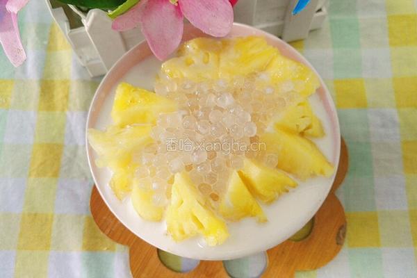 菠萝奶香西米露的做法图解12