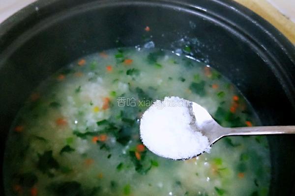 菠菜大米粥(宝宝辅食）的做法图解9