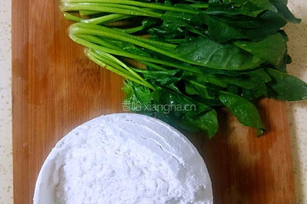 菠菜搓搓的做法图解1