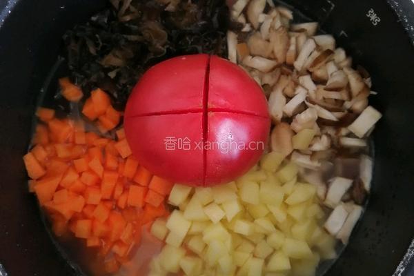 一颗蕃茄焖饭的做法图解11