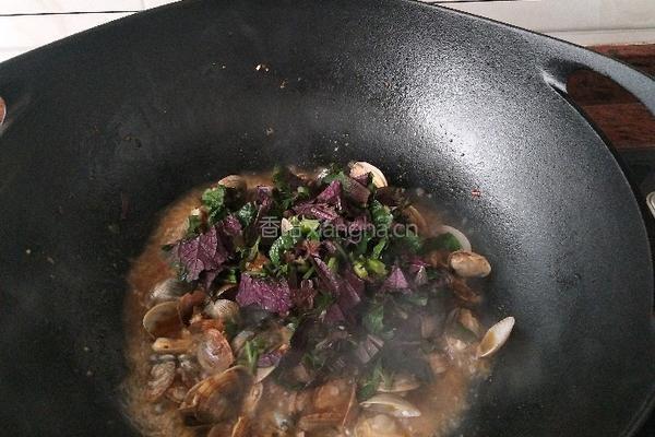 紫苏炒花甲的做法图解10