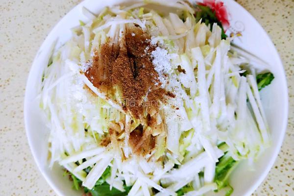 苦菊拌苤蓝(减脂菜）的做法图解7