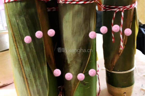 竹筒粽子、肉粽子的做法图解10