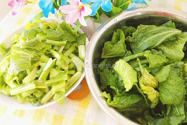 素炒春菜的做法图解3