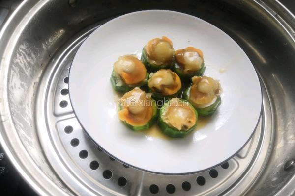 丝瓜蒸扇贝的做法图解16