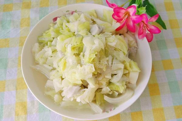 芋头炒莲花白的做法图解12