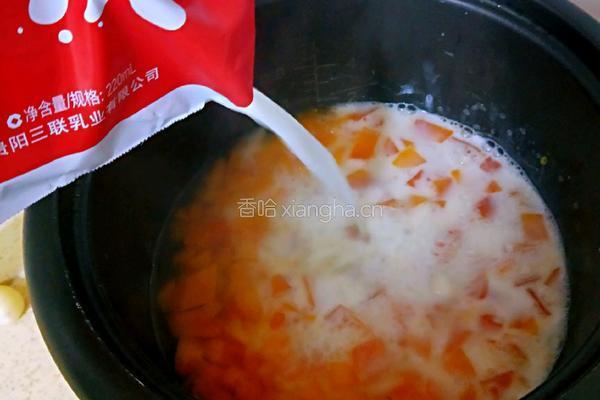 木瓜炖牛奶谷物(月子餐）的做法图解8