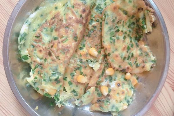 菲菜玉米饼的做法图解7