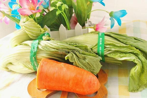 胡萝卜炒芥菜的做法图解1