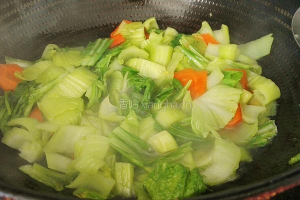 胡萝卜炒芥菜的做法图解11