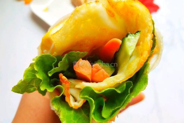鸡蛋卷饼的做法图解1