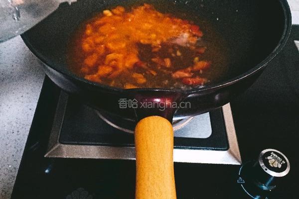 番茄金针菇汤的做法图解5