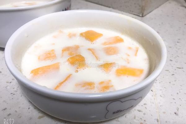 芒果牛奶冻的做法图解7