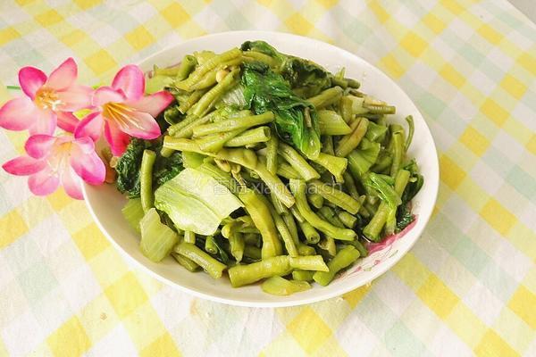 豆角炒生菜的做法图解17