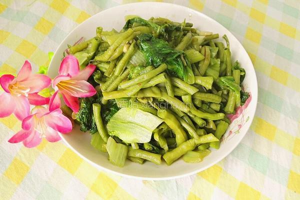 豆角炒生菜的做法图解15