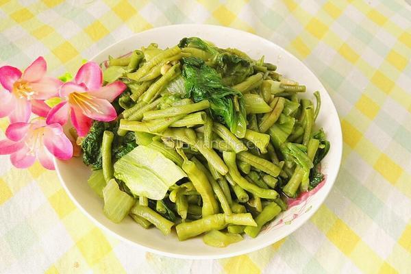 豆角炒生菜的做法图解16