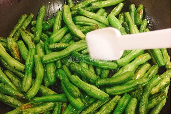 芽菜干扁四季豆的做法图解5