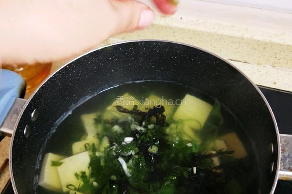 龙须菜豆腐汤的做法图解13