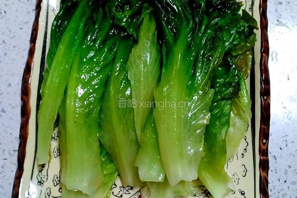 蒜蓉白灼生菜的做法图解5