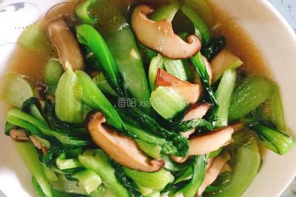 香菇油菜的做法图解8