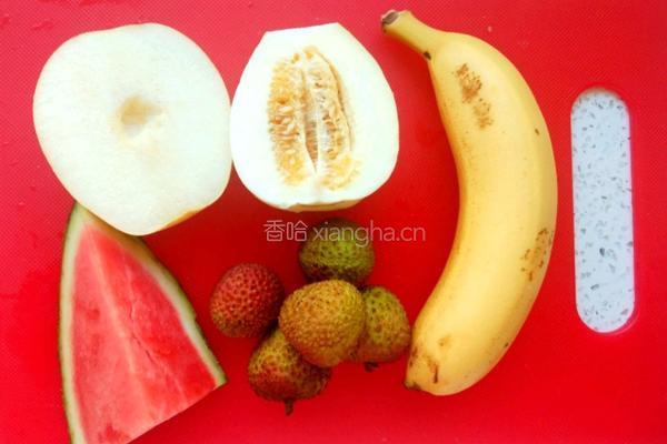 水果沙拉（紫薯酸奶版）的做法图解1
