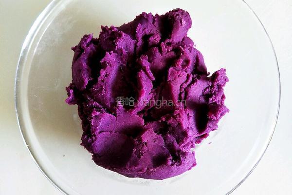 紫薯椰蓉球的做法图解2