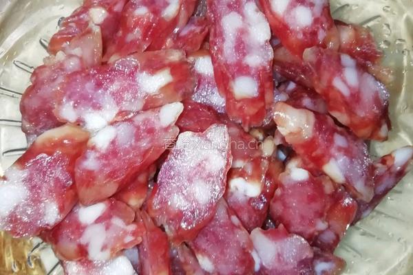 糯米腊肠香菇饭的做法图解2