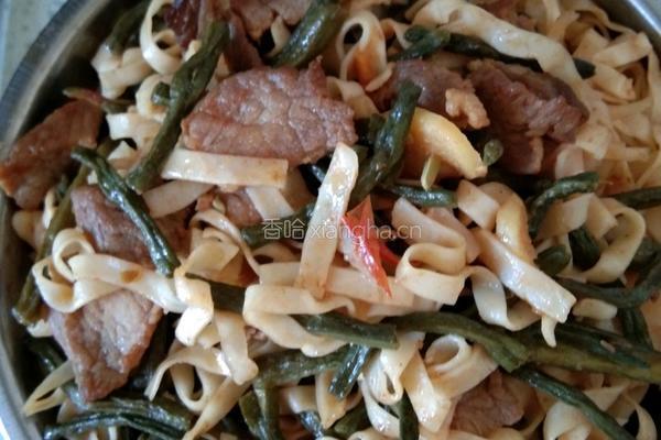 豆角蒸面条