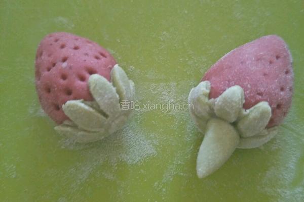 草莓蛋糕馒头的做法图解15